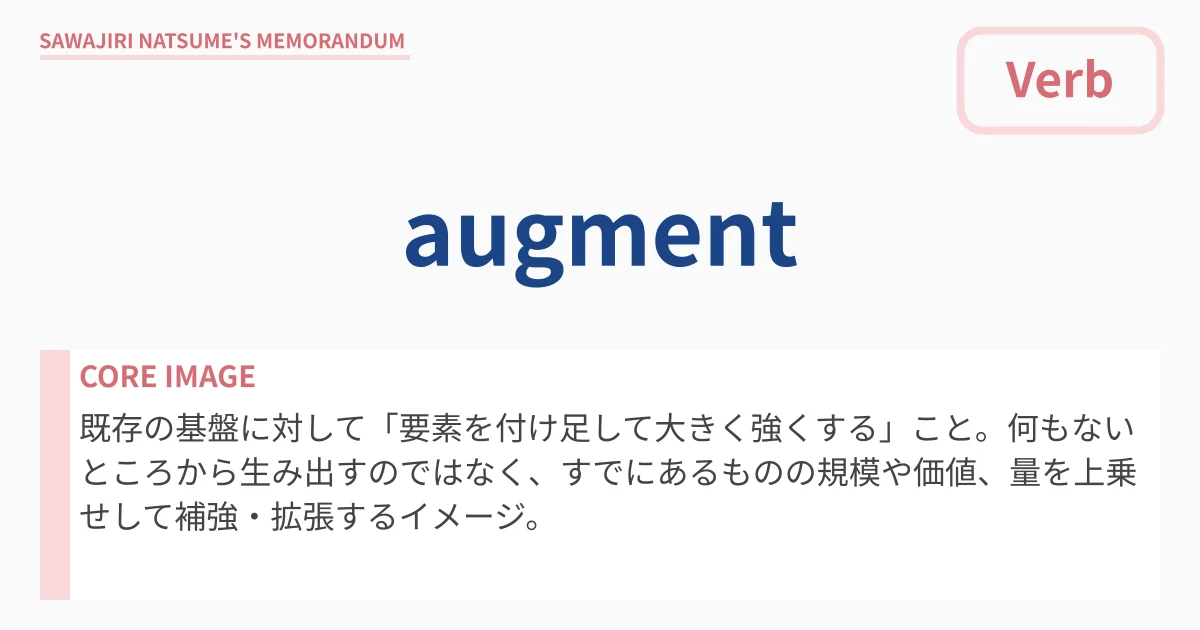 [augment] : Definition & Usage