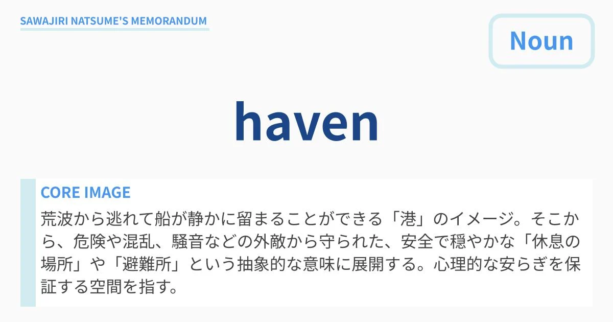 [haven] : Definition & Usage